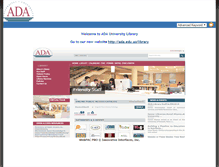 Tablet Screenshot of library.ada.edu.az